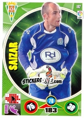 Sticker Mikel Saizar - Liga BBVA 2014-2015. Adrenalyn XL n. 102 - Panini