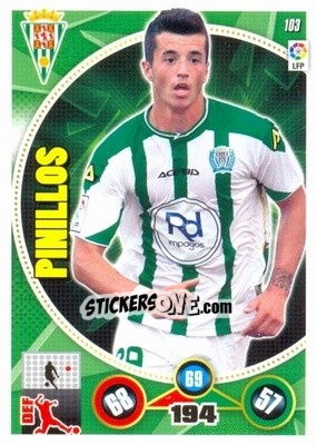 Sticker Daniel Pinillos - Liga BBVA 2014-2015. Adrenalyn XL n. 103 - Panini
