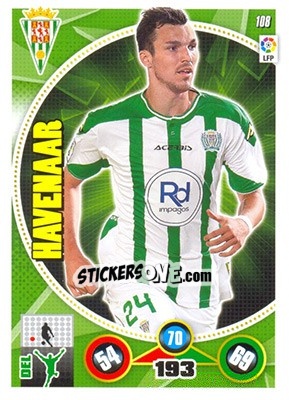 Sticker Mike Havenaar - Liga BBVA 2014-2015. Adrenalyn XL n. 108 - Panini