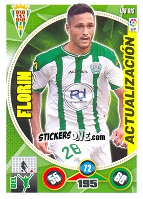 Sticker Florin - Liga BBVA 2014-2015. Adrenalyn XL n. 108bis - Panini
