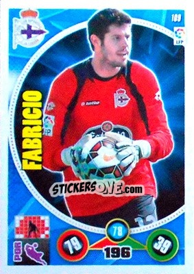 Figurina Fabricio Agosto - Liga BBVA 2014-2015. Adrenalyn XL n. 109 - Panini
