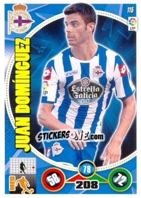 Sticker Juan Domínguez - Liga BBVA 2014-2015. Adrenalyn XL n. 115 - Panini