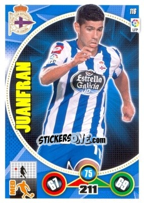 Sticker Juanfran - Liga BBVA 2014-2015. Adrenalyn XL n. 116 - Panini