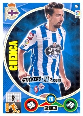 Sticker Isaac Cuenca - Liga BBVA 2014-2015. Adrenalyn XL n. 117 - Panini