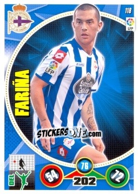 Sticker Luis Fariña - Liga BBVA 2014-2015. Adrenalyn XL n. 118 - Panini