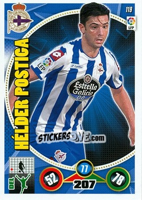 Figurina Hélder Postiga - Liga BBVA 2014-2015. Adrenalyn XL - Panini