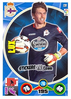 Cromo Germán Lux - Liga BBVA 2014-2015. Adrenalyn XL n. 120 - Panini