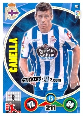 Sticker Roberto Canella - Liga BBVA 2014-2015. Adrenalyn XL n. 121 - Panini