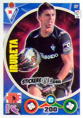 Sticker Xabi Irureta - Liga BBVA 2014-2015. Adrenalyn XL n. 127 - Panini