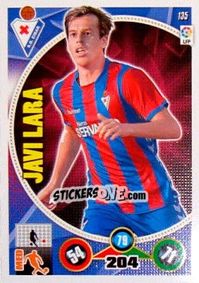 Sticker Javi Lara - Liga BBVA 2014-2015. Adrenalyn XL n. 135 - Panini