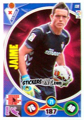 Sticker Jaime - Liga BBVA 2014-2015. Adrenalyn XL n. 138 - Panini