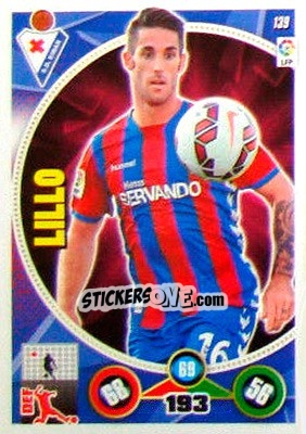 Sticker Lillo - Liga BBVA 2014-2015. Adrenalyn XL n. 139 - Panini