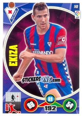 Sticker Borja Ekiza - Liga BBVA 2014-2015. Adrenalyn XL n. 140 - Panini