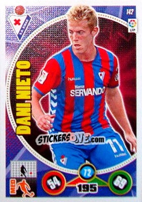 Sticker Dani Nieto - Liga BBVA 2014-2015. Adrenalyn XL n. 142 - Panini
