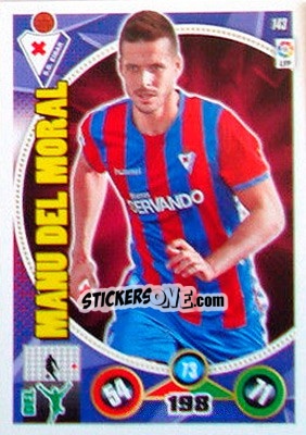 Sticker Manu del Moral - Liga BBVA 2014-2015. Adrenalyn XL n. 143 - Panini