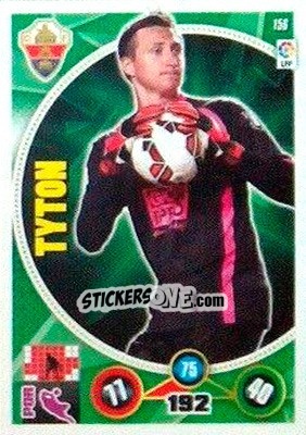 Sticker Przemysław Tytoń - Liga BBVA 2014-2015. Adrenalyn XL n. 156 - Panini