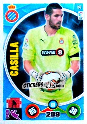 Sticker Kiko Casilla - Liga BBVA 2014-2015. Adrenalyn XL n. 163 - Panini