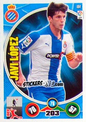 Sticker Javi López - Liga BBVA 2014-2015. Adrenalyn XL n. 164 - Panini