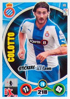Sticker Diego Colotto - Liga BBVA 2014-2015. Adrenalyn XL n. 165 - Panini