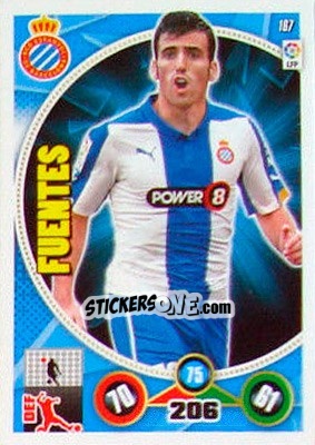 Cromo Juan Fuentes - Liga BBVA 2014-2015. Adrenalyn XL n. 167 - Panini