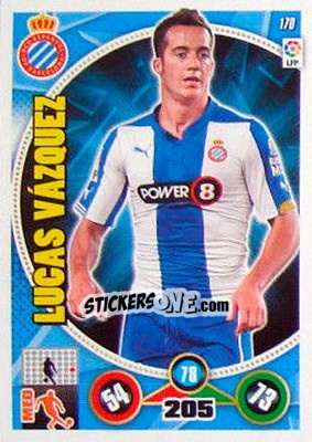 Sticker Lucas Vázquez - Liga BBVA 2014-2015. Adrenalyn XL n. 170 - Panini