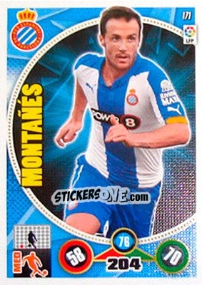 Sticker Paco Montañés - Liga BBVA 2014-2015. Adrenalyn XL n. 171 - Panini