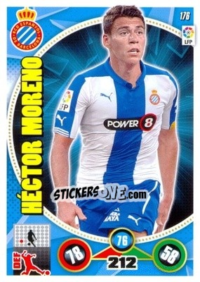 Sticker Héctor Moreno - Liga BBVA 2014-2015. Adrenalyn XL n. 176 - Panini