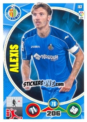 Sticker Alexis - Liga BBVA 2014-2015. Adrenalyn XL n. 183 - Panini