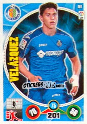 Sticker Emiliano Velázquez - Liga BBVA 2014-2015. Adrenalyn XL n. 184 - Panini