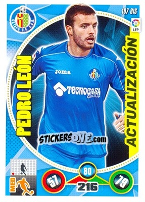 Cromo Pedro León - Liga BBVA 2014-2015. Adrenalyn XL - Panini