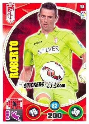 Sticker Roberto - Liga BBVA 2014-2015. Adrenalyn XL n. 199 - Panini