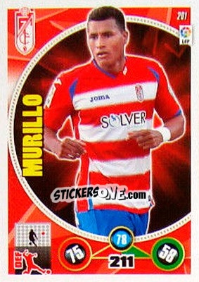 Sticker Jeison Murillo - Liga BBVA 2014-2015. Adrenalyn XL n. 201 - Panini