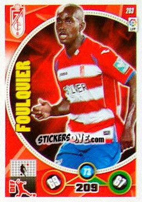 Sticker Dimitri Foulquier - Liga BBVA 2014-2015. Adrenalyn XL n. 203 - Panini