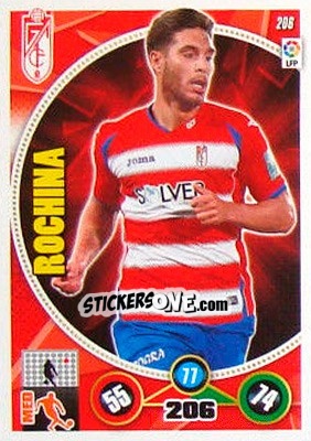Sticker Rubén Rochina - Liga BBVA 2014-2015. Adrenalyn XL n. 206 - Panini