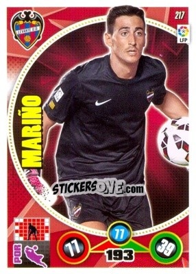Sticker Diego Mariño - Liga BBVA 2014-2015. Adrenalyn XL n. 217 - Panini