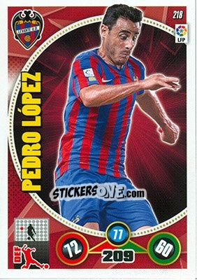 Sticker Pedro López - Liga BBVA 2014-2015. Adrenalyn XL n. 218 - Panini
