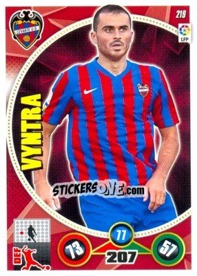 Sticker Loukas Vyntra - Liga BBVA 2014-2015. Adrenalyn XL n. 219 - Panini