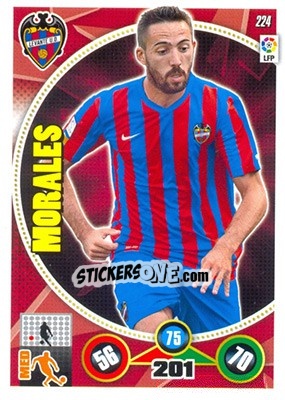 Sticker José Luis Morales - Liga BBVA 2014-2015. Adrenalyn XL n. 224 - Panini