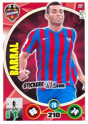 Sticker David Barral - Liga BBVA 2014-2015. Adrenalyn XL n. 227 - Panini