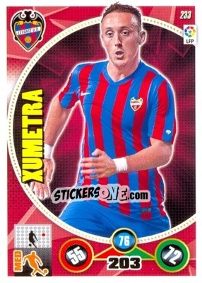 Sticker Jordi Xumetra - Liga BBVA 2014-2015. Adrenalyn XL n. 233 - Panini