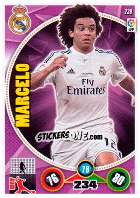 Sticker Marcelo - Liga BBVA 2014-2015. Adrenalyn XL n. 239 - Panini