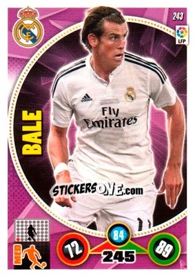 Sticker Gareth Bale - Liga BBVA 2014-2015. Adrenalyn XL - Panini