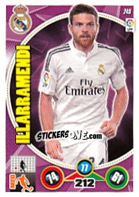 Sticker Asier Illarramendi - Liga BBVA 2014-2015. Adrenalyn XL n. 249 - Panini