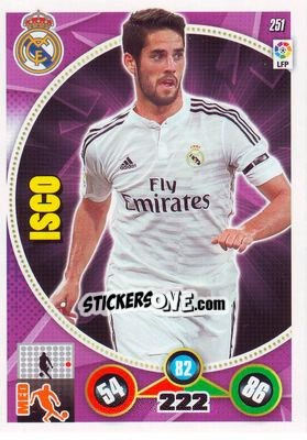 Sticker Isco - Liga BBVA 2014-2015. Adrenalyn XL n. 251 - Panini