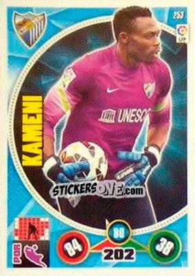 Sticker Carlos Kameni - Liga BBVA 2014-2015. Adrenalyn XL n. 253 - Panini