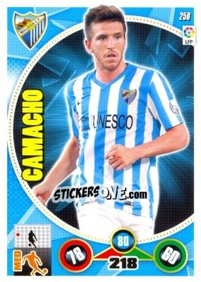 Sticker Ignacio Camacho - Liga BBVA 2014-2015. Adrenalyn XL n. 258 - Panini