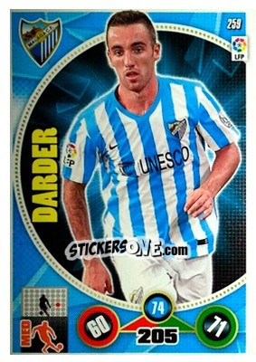 Sticker Sergi Darder - Liga BBVA 2014-2015. Adrenalyn XL n. 259 - Panini