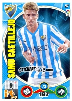 Sticker Samu Castillejo - Liga BBVA 2014-2015. Adrenalyn XL n. 267 - Panini