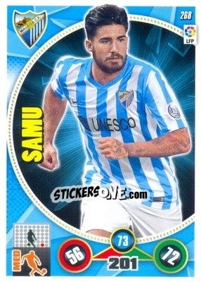 Sticker Samu García - Liga BBVA 2014-2015. Adrenalyn XL n. 268 - Panini