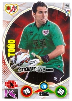 Sticker Toño - Liga BBVA 2014-2015. Adrenalyn XL n. 271 - Panini